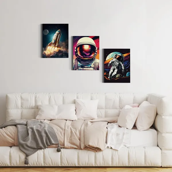 Multicolor_3_Pieces_Canvas_Wall_Art,_Astronomy_Poster,_Space_Room_Decor,_Shuttle_Astronaut_Painting_Artwork_|_For_Kids_Boys_Bedroom_Nursery_Playroom_Decor,_Galaxy_Room_Decor,_Astronauts_Wall_Decoration