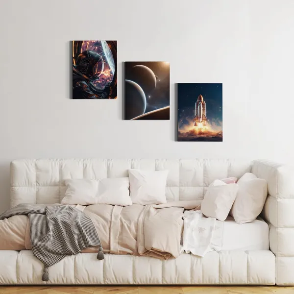 Multicolor_3_Pieces_Canvas_Wall_Art,_Space_Shuttle_Astronaut_Wall_Art_Decor_|_For_Boys_Bedroom_Teens_Room,_Space_Posters_Pictures_Sets,_Astronomy_Lover_Home_Decor,_Living_Room_Decor,_Planet_Astronaut_Wall_Decor