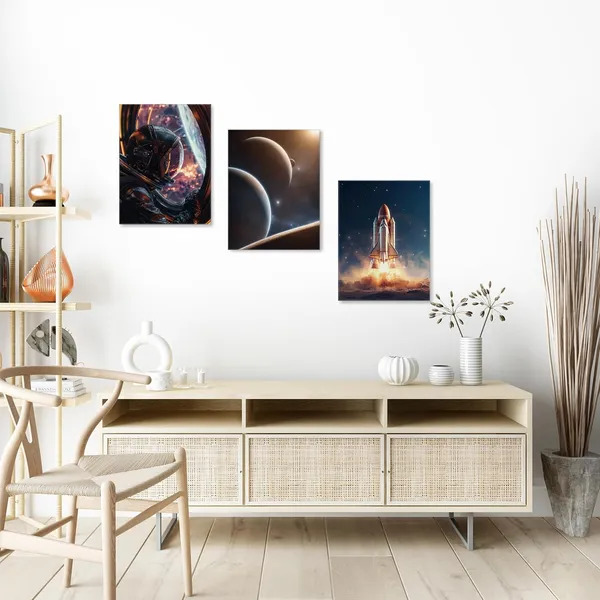 Multicolor_3_Pieces_Canvas_Wall_Art,_Space_Shuttle_Astronaut_Wall_Art_Decor_|_For_Boys_Bedroom_Teens_Room,_Space_Posters_Pictures_Sets,_Astronomy_Lover_Home_Decor,_Living_Room_Decor,_Planet_Astronaut_Wall_Decor