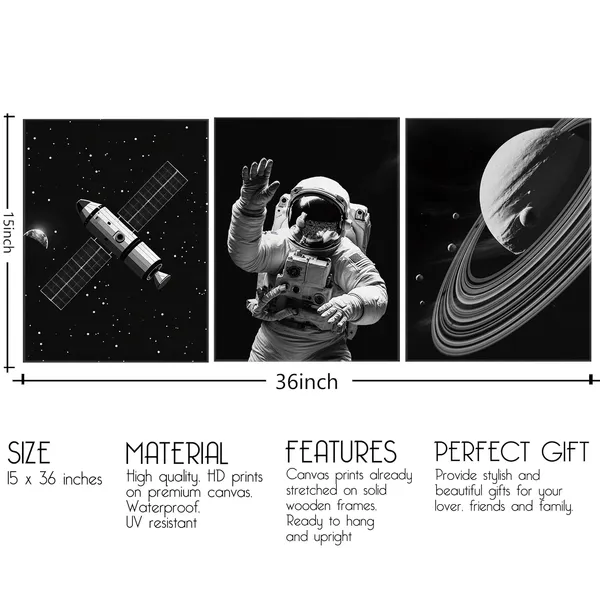 Multicolor_3_Pieces_Canvas_Wall_Art,_Outer_Space_Poster_Canvas_Print_Wall_Art,_Nursery_Boys_Room_Decor,_Universe_Galaxy_Star_Astronaut_Spaceship_Picture_Print_on_Canvas_|_For_Modern_Home_Decoration_Ready_to_Hang