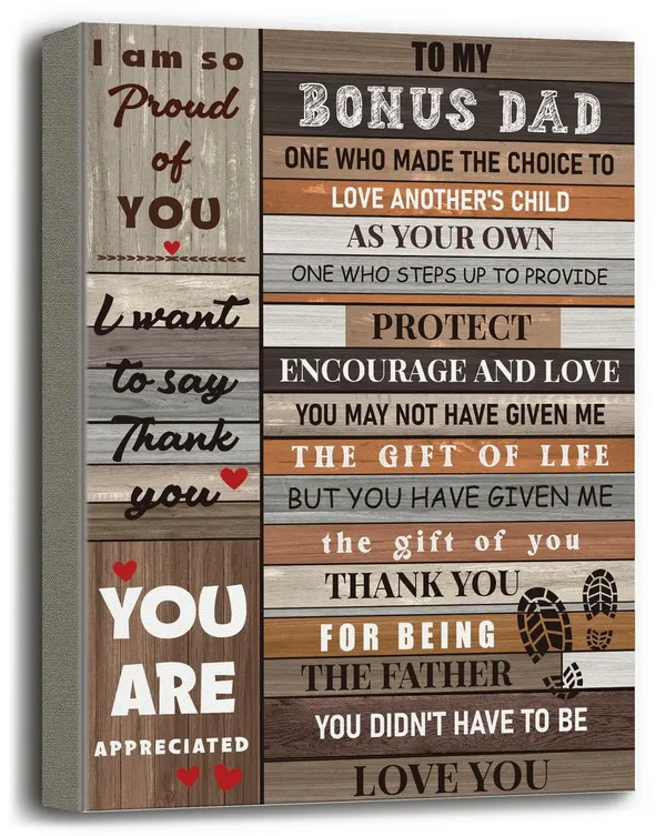 Multicolor_Bonus_Dad_Gift,_Canvas_Poster_Wall_Art_Hanging_Decor_Print,_Appreciation_Gift_|_For_Bonus_Dad,_Gift_|_For_Step_Dad,_Bonus_Dad_Gift_on_Father's_Day,_Thank_You_|_For_Being_the_Father_You_Didn't_Have_to_Be