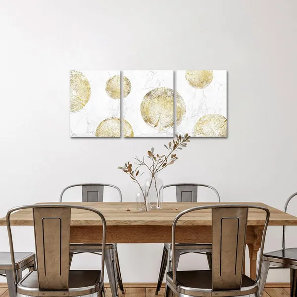 Multicolor_3_Pieces_White_and_Gold_Tree_Ring_Canvas_Wall_Art_Golden_Annual_Rings_Print_Poster_Nature_Textured_Marble_Picture_Artwork_Framed_|_For_Modern_Home_Decor_Living_Room_Bedroom_12x16inchx3pcs