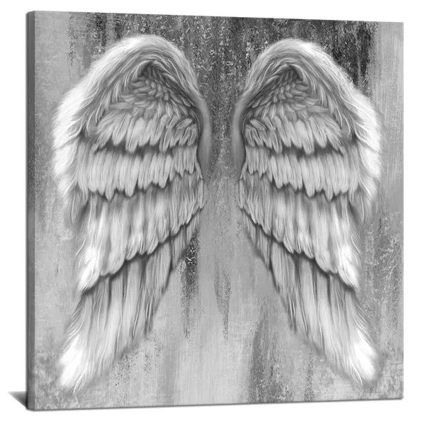 Multicolor_Black_and_White_Angel_Wings_Canvas_Wall_Art_Painting_Abstract_Artistic_Pictures_|_For_Home_Bedroom_Living_Room_Contemporary_Bathroom_Wall_Decoration_Print_Gift_24x24_Inches