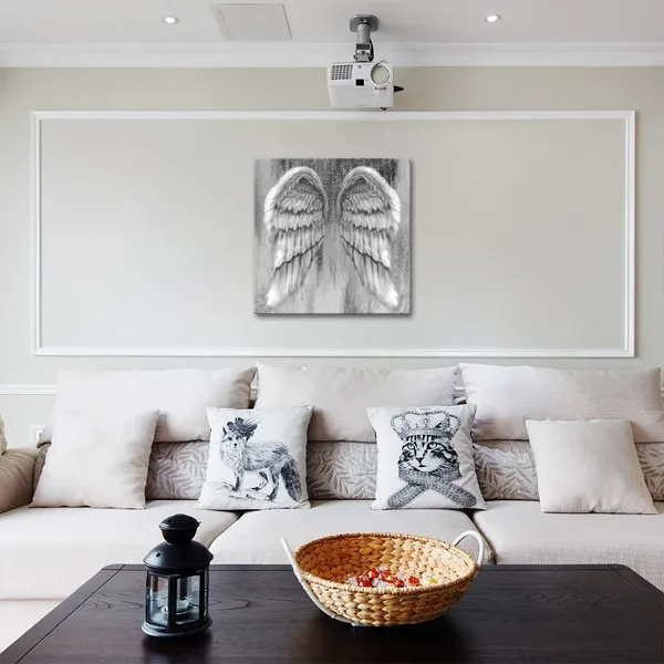 Multicolor_Black_and_White_Angel_Wings_Canvas_Wall_Art_Painting_Abstract_Artistic_Pictures_|_For_Home_Bedroom_Living_Room_Contemporary_Bathroom_Wall_Decoration_Print_Gift_24x24_Inches