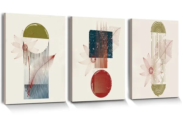 Multicolor_Boho_Canvas_Wall_Art_|_For_Living_Room,_Family_Wall_Decorations,_Kitchen,_Bathroom,_Bedroom_Modern_Wall_Decor_Abstract_Home_Decor_3_Pieces