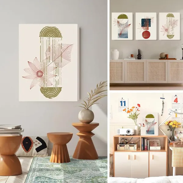 Multicolor_Boho_Canvas_Wall_Art_|_For_Living_Room,_Family_Wall_Decorations,_Kitchen,_Bathroom,_Bedroom_Modern_Wall_Decor_Abstract_Home_Decor_3_Pieces