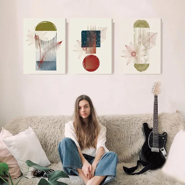 Multicolor_Boho_Canvas_Wall_Art_|_For_Living_Room,_Family_Wall_Decorations,_Kitchen,_Bathroom,_Bedroom_Modern_Wall_Decor_Abstract_Home_Decor_3_Pieces