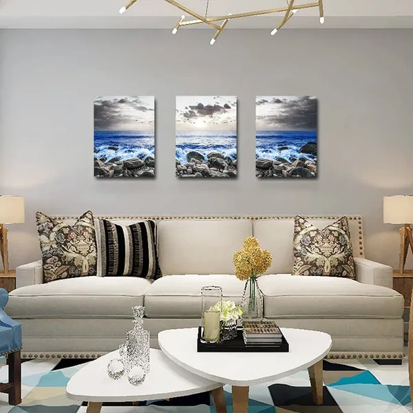 Multicolor_Canvas_Wall_Art_|_For_Living_Room,_Wall_Decor_|_For_Bedroom,_Beach_Seaside_Waves_Pictures_|_For_Bathroom_Wall_Decoration,_Painting_Set_|_For_Office,_Home_Decor_|_For_Wall