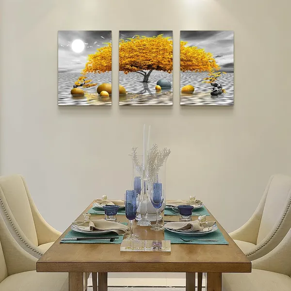 Multicolor_Black_and_white_Lake_view_canvas_print_metope_art_|_For_living_room_metope_art_bathroom_metope_decoration_modern_poster_painting_Yellow_tree_three_framed_bedroom_metope_painting_kitchen_decoration