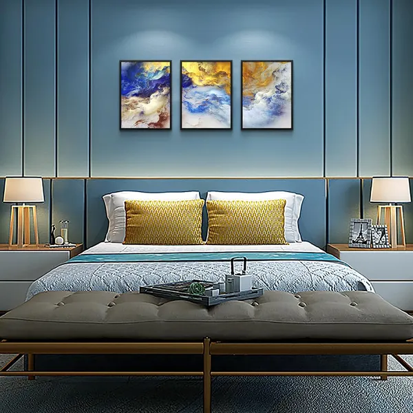 Multicolor_Black_Framed_Abstract_Wall_Art_|_For_Living_Room_Wall_Decorations_|_For_Bedroom_Office_Wall_Decor_Abstract_Watercolor_Painting_Wall_Pictures_Set_Of_3_Piece_Art_Prints_Contemporary_Home_Decor_12"X16"