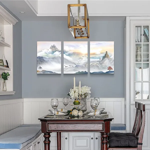 Multicolor_mountain_Landscape_Abstract_painting_Canvas_Wall_Art_|_For_living_room_bathroom_Wall_Decor_|_For_bedroom_kitchen_artwork_Canvas_Prints_3_Pieces_Modern_framed_office_Home_decorations_watercolor_picture