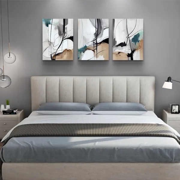 Multicolor_DZRWUBHS_Canvas_Wall_Art_|_For_Living_Room_Wall_Decor_|_For_Bedroom_Modern_Family_Bathroom_Canvas_Art_Kitchen_Abstract_Pictures_Artwork_Wall_Paintings_Ready_To_Hang_Home_Decorations_12"_X_16"_3_Pieces
