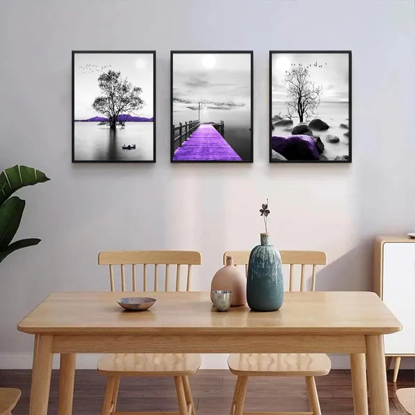 Multicolor_DZRWUBHS_Wall_Art,_3pcs_12x16in_Black_Framed_Canvas,_Modern_Bathroom_Wall_Decor_Painting,_Abstract_Wall_Art_|_For_Living_Room,_Bedroom,_Kitchen,_Dormitory