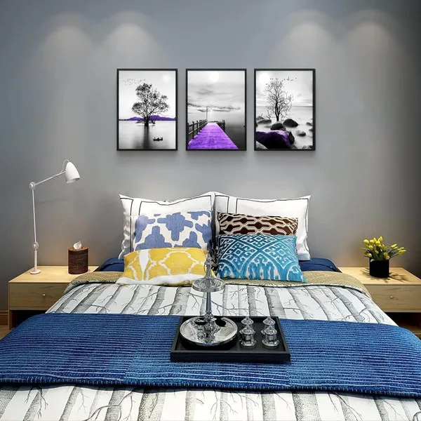 Multicolor_DZRWUBHS_Wall_Art,_3pcs_12x16in_Black_Framed_Canvas,_Modern_Bathroom_Wall_Decor_Painting,_Abstract_Wall_Art_|_For_Living_Room,_Bedroom,_Kitchen,_Dormitory