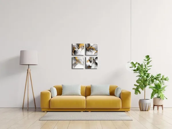 Multicolor_Oilpa_Art_Abstract_Wall_Art_Canvas_White_and_Gold_|_For_Bathroom_Decor_12x12_Modern_Abstract_Canvas_Painting_Watercolor_Picture_Framed_Artwork_Kitchen_Home_Decor_4_Pieces_Set