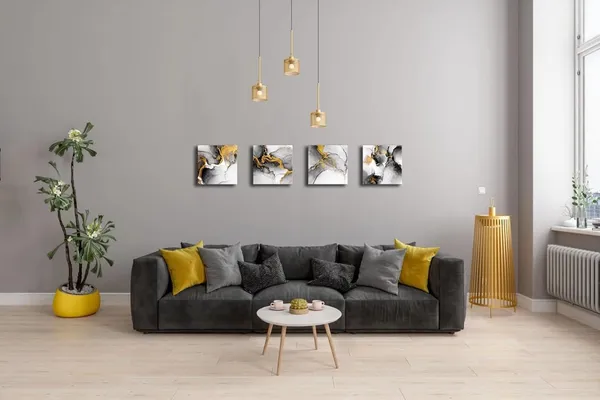 Multicolor_Oilpa_Art_Abstract_Wall_Art_Canvas_White_and_Gold_|_For_Bathroom_Decor_12x12_Modern_Abstract_Canvas_Painting_Watercolor_Picture_Framed_Artwork_Kitchen_Home_Decor_4_Pieces_Set