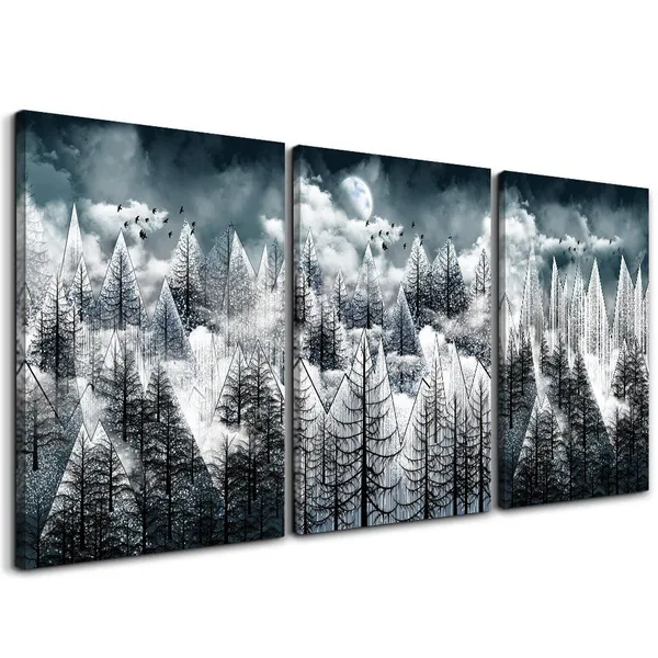 Multicolor_Canvas_Wall_Art_|_For_Living_Room_Family_Wall_Decor_|_For_Bedroom_Abstract_Tree_View_Canvas_Prints_Paintings_Artwork_Modern_Office_Wall_Pictures_Walls_Ready_to_Hang_Room_Home_Decor_12"_X_16"_3_Pieces