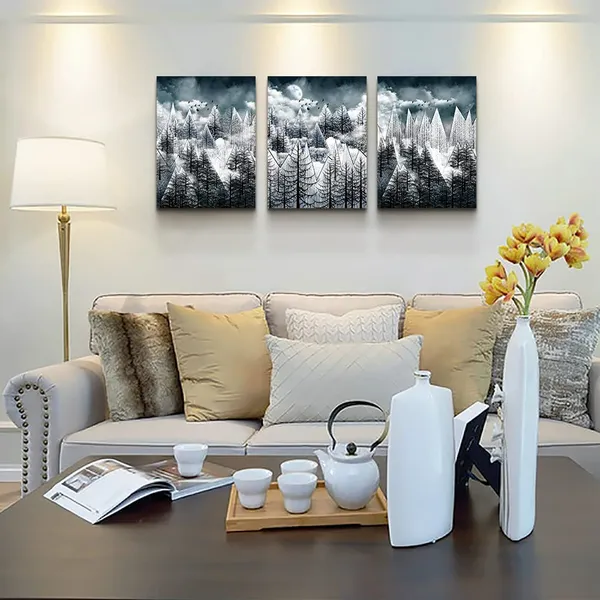 Multicolor_Canvas_Wall_Art_|_For_Living_Room_Family_Wall_Decor_|_For_Bedroom_Abstract_Tree_View_Canvas_Prints_Paintings_Artwork_Modern_Office_Wall_Pictures_Walls_Ready_to_Hang_Room_Home_Decor_12"_X_16"_3_Pieces