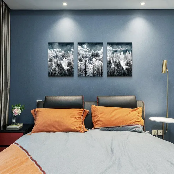 Multicolor_Canvas_Wall_Art_|_For_Living_Room_Family_Wall_Decor_|_For_Bedroom_Abstract_Tree_View_Canvas_Prints_Paintings_Artwork_Modern_Office_Wall_Pictures_Walls_Ready_to_Hang_Room_Home_Decor_12"_X_16"_3_Pieces