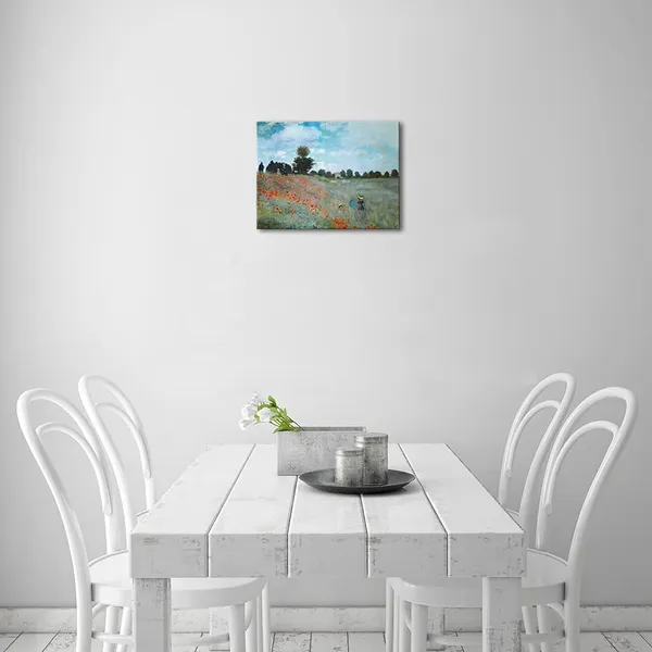 Multicolor_The_Poppy_Field_Near_Argenteuil_Giclee_Canvas_Prints_Wall_Art_of_Claude_Monet_Famous_Floral_Oil_Paintings_Reproduction_Classic_Flowers_Landscape_Pictures_Artwork_|_For_Bedroom_Home_Decorations