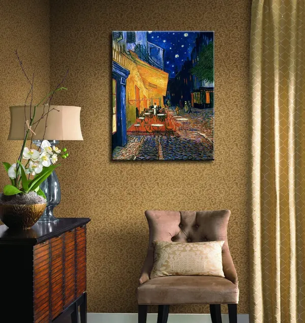 Multicolor_Vincent_Van_Gogh_Canvas_Wall_Art_Cafe_Terrace_At_Night_Painting_Classic_Artwork_Picture_Print_|_For_Home_Decor_16"x24"