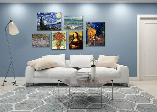 Multicolor_Canvas_Prints_Wall_Art_Mona_Lisa_by_by_Leonardo_DaVinci,_The_World_Classic_Paintings_Reproductions_|_For_Living_Room,_Office_Home_Decoration_12"x16"