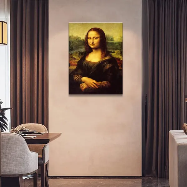 Multicolor_Canvas_Prints_Wall_Art_Mona_Lisa_by_by_Leonardo_DaVinci,_The_World_Classic_Paintings_Reproductions_|_For_Living_Room,_Office_Home_Decoration_12"x16"