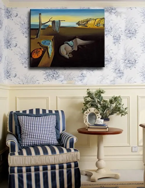 Multicolor_Salvador_Dali_Canvas_Wall_Art_-_The_Persistence_of_Memory_Painting_Classic_Artwork_Print,_Famous_Picture_Poster_|_For_Home_Decor_-_12"x16"