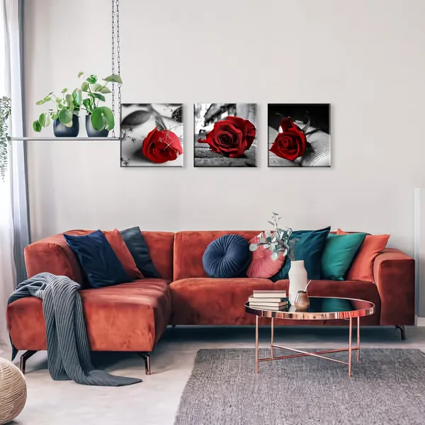 Multicolor_NAN_Wind_Canvas_Print_3_Pcs_Black_and_White_Red_Rose_Canvas_Art_Abstract_Wall_Art_Decorations_Flower_Picture_on_Canvas_|_For_Home_Decor_Valentines_Gift_Stretched_And_Framed_12X12inches