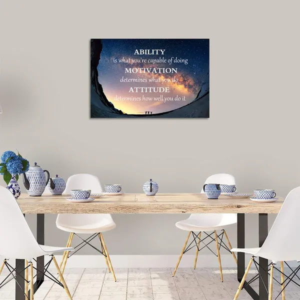 Multicolor_Canvas_Quotes_Wall_Art_Posters_and_Prints_Inspirational_Ability_Motivation_Attitude_Saying_Words_Motivational_Entrepreneur_Quote_Home_Office_Bedroom_Decor_Ready_to_Hang_-_12"_Hx18_W