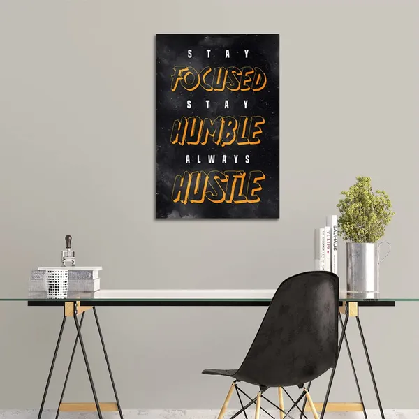 Multicolor_Motivational_Canvas_Wall_Art_Inspirational_Entrepreneur_Hustle_Quotes_Black_Poster_Print_Framed_Artwork_Picture_Home_Decoration_|_For_Living_Room_Office_Bedroom_-_12"_Wx18_H