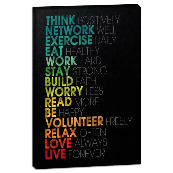 Multicolor_Motivational_Canvas_Positive_Wall_Art_Inspirational_Office_Wall_Art_Poster_Quotes_Canvas_Artwork_Picture_Print_Framed_|_For_Home_Living_Room_Work_Place_Gym_Bedroom_Wall_Decor_-_12"_Wx18_H