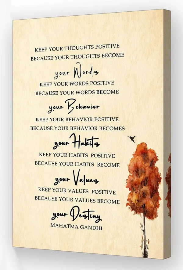 Multicolor_Mahatma_Gandhi_Poster_Framed_Pictures_Prints_Life_Quotes_Wall_Decor_Artwork_Postive_Motivating_Wall_Art_Quotes_Poster_|_For_Corridor_Decoration_(08x12in,Framed)