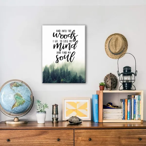 Multicolor_Inspirational_Quote_into_the_Woods_I_Go_to_Lose_My_Mind_and_Find_My_Soul_Poster_Canvas_Wall_Art_Home_Decor_-_Mountain_|_Forest_Canvas_Print_Wall_Art_Painting_Ready_to_Hang_Hiking_Camping_Gifts_-_Easel_&_Hanging_Hook_12_x_16_Inch