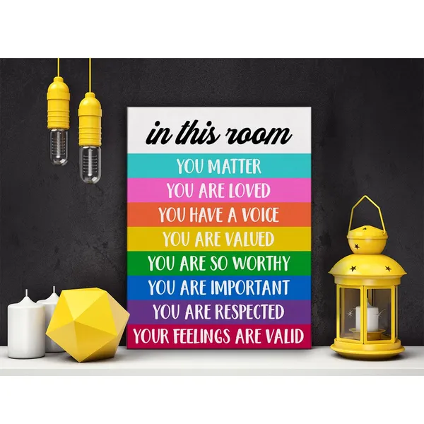 Multicolor_Classroom_Inspirational_Poster_Canvas_Wall_Art_|_For_Classroom_Homeschool_Decor_-_in_This_Room_You_Matter_Quotes_Canvas_Print_Wall_Art_Inclusion_Painting_Framed_-_Easel_&_Hanging_Hook_12_x_16_Inch
