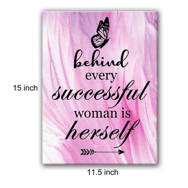 Multicolor_Behind_Every_Successful_Woman_Is_Herself_Poster_Canvas_Wall_Art_|_For_Home_Office_Decor_-_Motivational_Canvas_Print_Wall_Art_Ready_to_Hang_Gifts_|_For_Women_Boss_-_Easel_&_Hanging_Hook_11.5x15_Inch