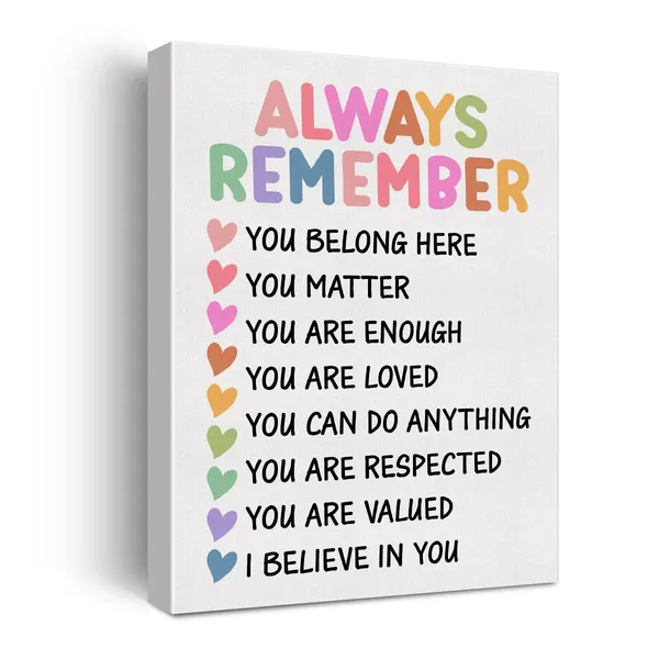 Multicolor_Diversity_Inspirational_Poster_Canvas_Wall_Art_|_For_Classroom_School_Counselor_Office_Decor_Counseling_Quotes_Canvas_Print_Wall_Art_Equality_Painting_Ready_to_Hang_-_Easel_&_Hanging_Hook_12_x_16_Inch