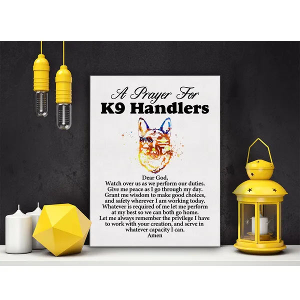 Multicolor_a_K9_Handler's_Prayer_Quote_Poster_Canvas_Wall_Art_|_For_Office_Home_Decor_-_Canine_Officer_Canvas_Print_Wall_Art_Painting_Ready_to_Hang_Gifts_-_Easel_&_Hanging_Hook_12_x_16_Inch