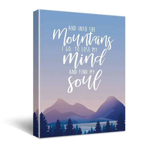 Multicolor_into_the_Mountains_I_Go_to_Lose_My_Mind_and_Find_My_Soul_Poster_Canvas_Wall_Art_Home_Decor_-Inspirational_Quote_Mountains_Canvas_Print_Wall_Art_Painting_Ready_to_Hang_Hiking_Camping_Gifts_-_Easel_&