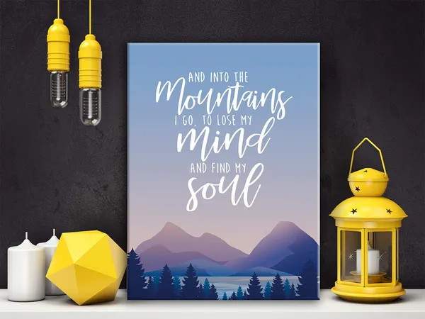 Multicolor_into_the_Mountains_I_Go_to_Lose_My_Mind_and_Find_My_Soul_Poster_Canvas_Wall_Art_Home_Decor_-Inspirational_Quote_Mountains_Canvas_Print_Wall_Art_Painting_Ready_to_Hang_Hiking_Camping_Gifts_-_Easel_&