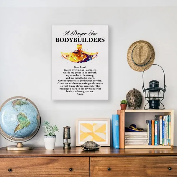 Multicolor_Bodybuilder'S_Prayer_Quote_Poster_Canvas_Wall_Art_|_For_Office_Home_Decor_-_Bodybuilders_Canvas_Print_Wall_Art_Painting_Ready_To_Hang_Gifts_-_Easel_&_Hanging_Hook_12_X_16_Inch