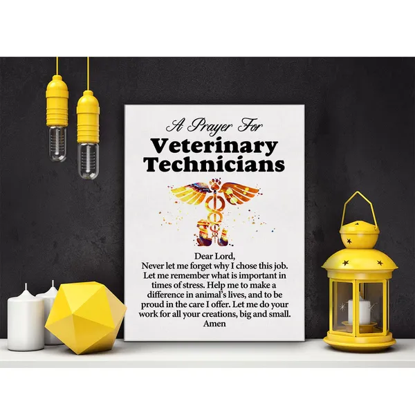 Multicolor_a_Veterinary_Technician's_Prayer_Quote_Poster_Canvas_Wall_Art_|_For_Office_Home_Decor_-_Veterinary_Technicians_Canvas_Print_Wall_Art_Painting_Ready_to_Hang_Gifts_-_Easel_&_Hanging_Hook_12_x_16_Inch