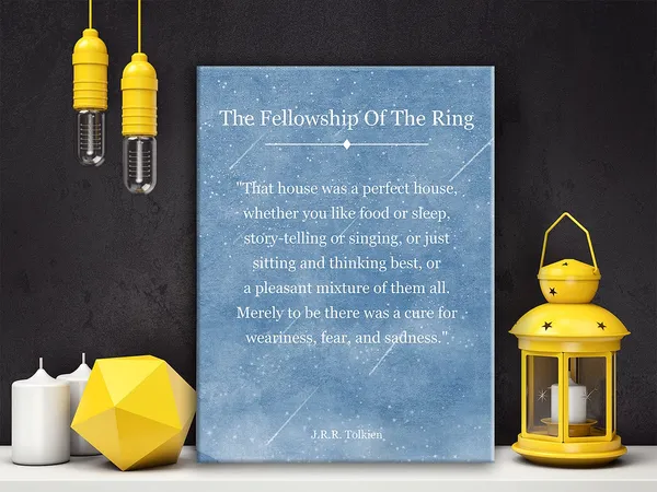 Multicolor_The_Fellowship_of_the_Ring_Sign_Poster_Canvas_Wall_Art_|_For_Home_Decor_-_Inspirational_J.R.R_Tolkien_Quote_Art_Canvas_Print_Ready_to_Hang_Gifts_-_Easel_&_Hanging_Hook_12_x_16_Inch