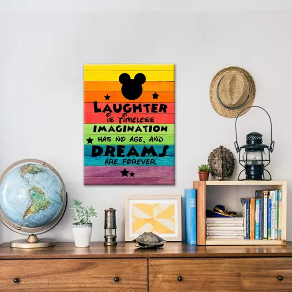 Multicolor_Laughter_is_timeless,_Imagination_has_no_age,_and_Dreams_are_|_Forever_Inspirational_Quote_Canvas_Wall_Art,-Room_Decor_Size_12x16