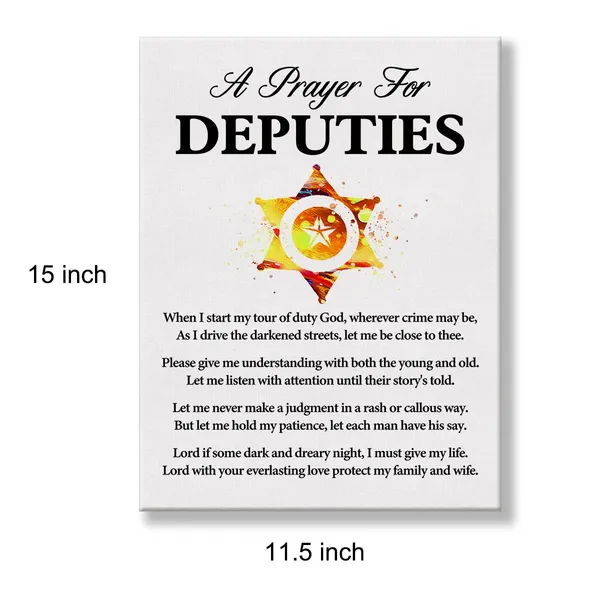 Multicolor_a_Deputie's_Prayer_Quote_Poster_Canvas_Wall_Art_|_For_Office_Home_Decor_-_Deputy_Sheriff_Inspirational_Deputies_Canvas_Print_Wall_Art_Painting_Ready_to_Hang_Gifts_-_Easel_&_Hanging_Hook_12_x_16_Inch