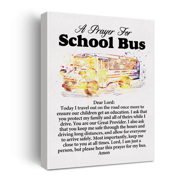 Multicolor_a_School_Bus's_Prayer_Quote_Poster_Canvas_Wall_Art_|_For_Office_Home_Decor_-_School_Bus_Drivers_Canvas_Print_Wall_Art_Painting_Ready_to_Hang_Gifts_-_Easel_&_Hanging_Hook_12_x_16_Inch