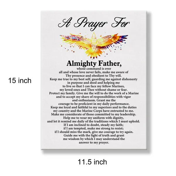 Multicolor_a_Marine's_Prayer_Quote_Poster_Canvas_Wall_Art_|_For_Office_Home_Decor_-_Marines_Gift_Inspirational_Marine_Canvas_Print_Wall_Art_Painting_Ready_to_Hang_Gifts_-_Easel_&_Hanging_Hook_12_x_16_Inch