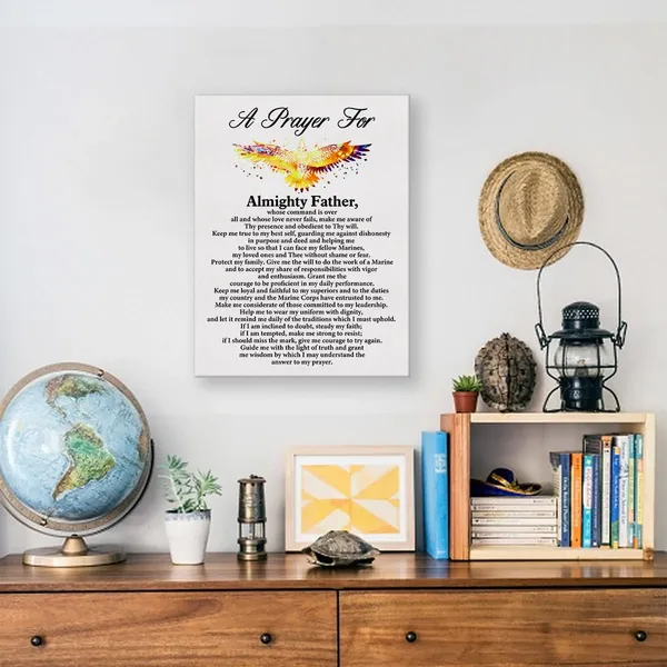 Multicolor_a_Marine's_Prayer_Quote_Poster_Canvas_Wall_Art_|_For_Office_Home_Decor_-_Marines_Gift_Inspirational_Marine_Canvas_Print_Wall_Art_Painting_Ready_to_Hang_Gifts_-_Easel_&_Hanging_Hook_12_x_16_Inch