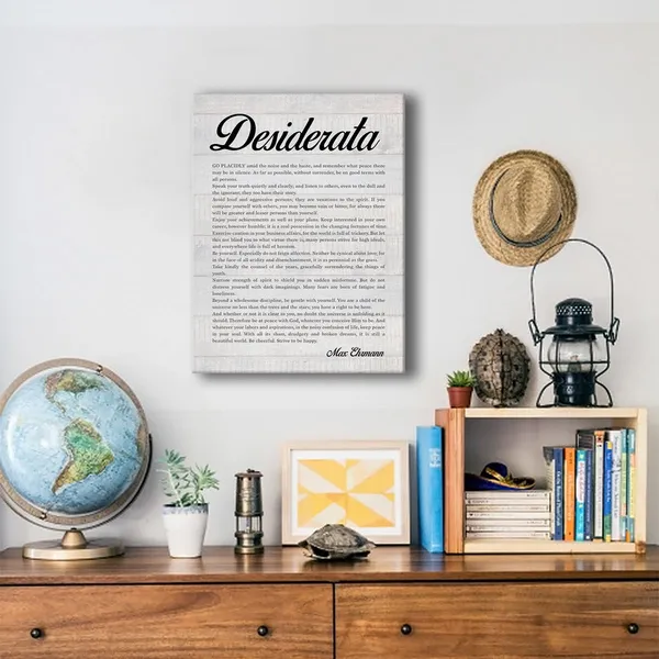 Multicolor_Desiderata_Literature_Quote_Poster_Canvas_Wall_Art_|_For_Office_Home_Decor_-_Motivational_Positive_Canvas_Print_Wall_Art_Painting_Ready_to_Hang_Gifts_-_Easel_&_Hanging_Hook_12_x_16_Inch