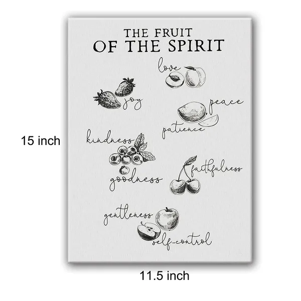 Multicolor_Fruit_of_The_Spirit_Sign_Canvas_Wall_Art_Painting_Ready_to_Hang_|_For_Home_Kitchen_Decor_-_Galatians_5:22_Bible_Verse_Art_Decor_Christian_Gifts_-_Easel_&_Hanging_Hook_12_x_16_Inch